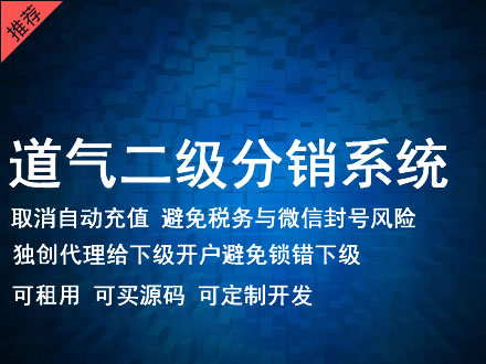 温州市道气二级分销系统 分销系统租用 微商分销系统 直销系统